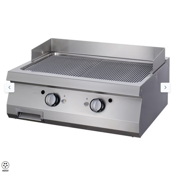  Premium Griddle Grooved Chrome - Ηλεκτρική - Διπλή μονάδα - 90cm Deep